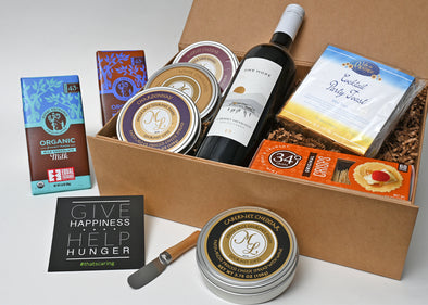 Wine, Cheese, Crackers and Chocolate Gift Box | That's Caring Gifts